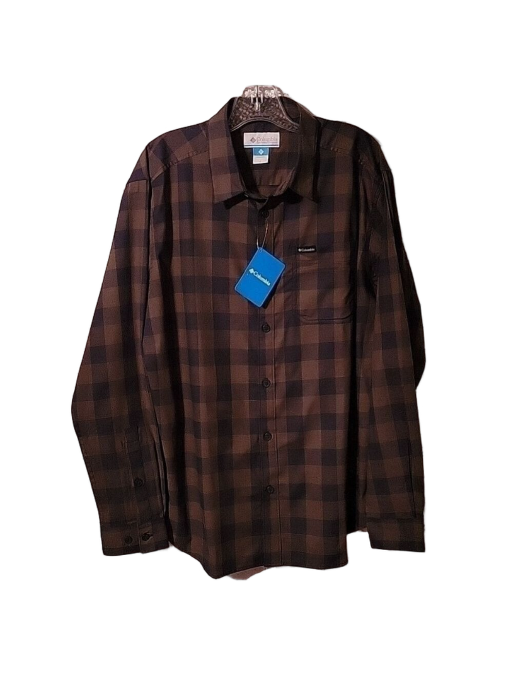 NWT Columbia Men's, Vapor Ridge Button-Down, Long-Sleeved Shirt, Size Large